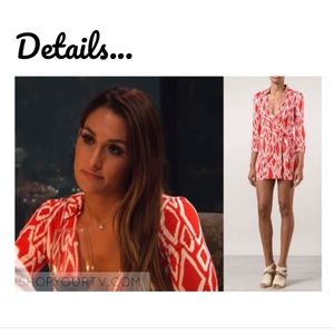 Diane Von Furstenberg Celeste Romper Size 10 -  NWT